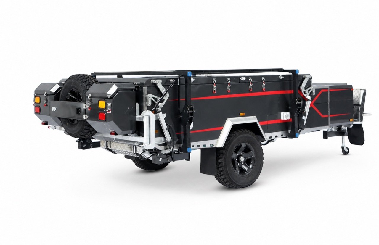 Double fold camper trailer closed product view