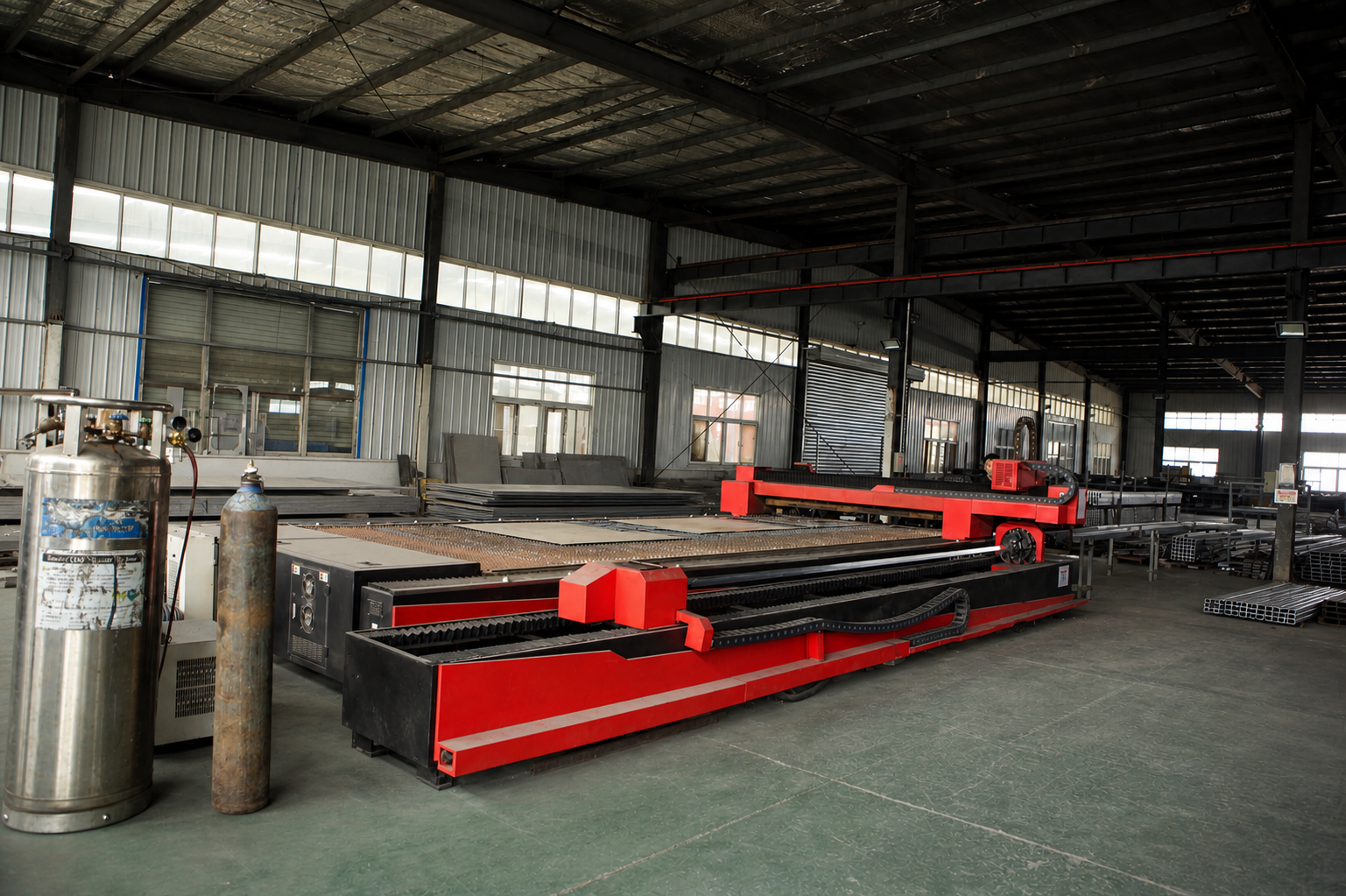 CNC cutting workshop at AOZI factory