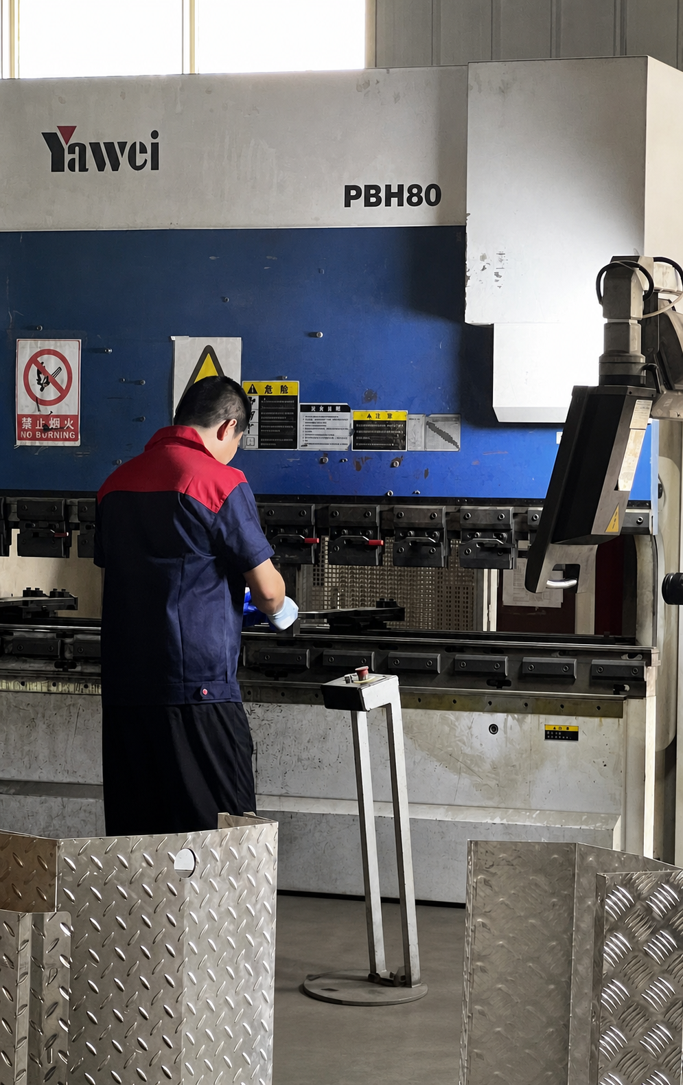 Metal bending operation