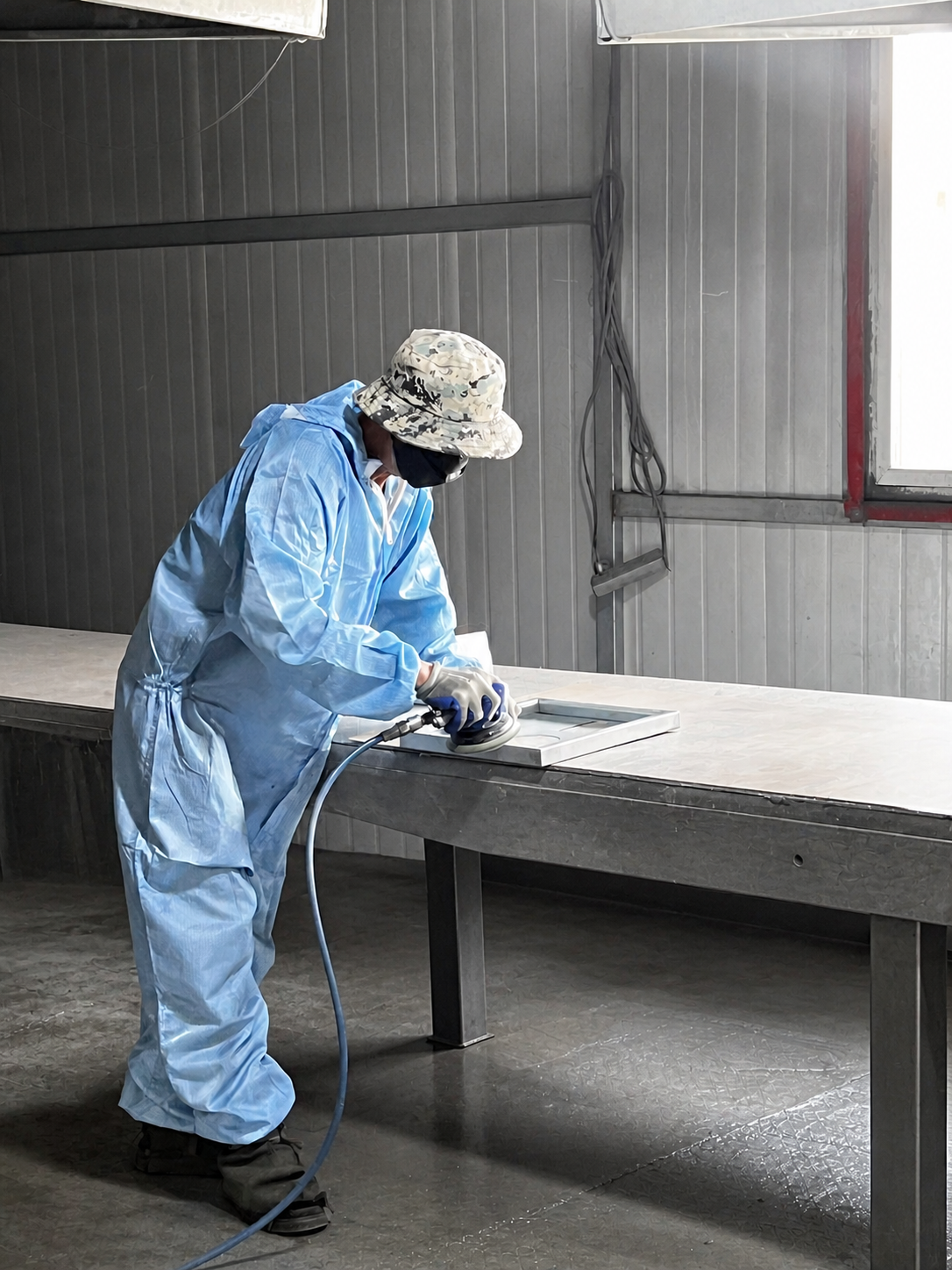 Protected surface finishing