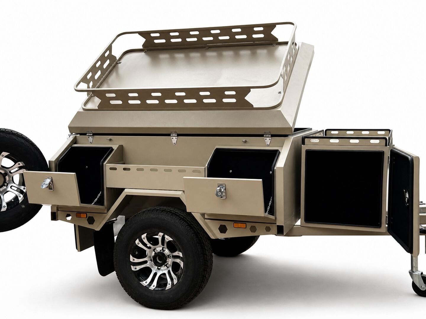 Storage body, compartments, fridge, power, chassis and suspension details 16