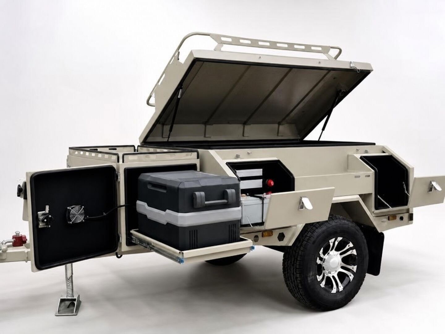 Storage body, compartments, fridge, power, chassis and suspension details 18