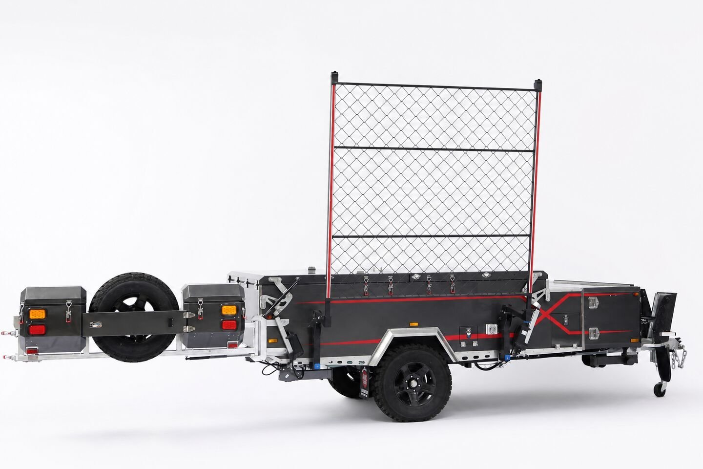 Vehicle, tent body, storage, chassis, interior and towing details 19