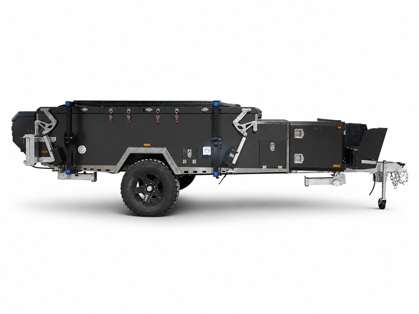 Vehicle, tent body, storage, chassis, interior and towing details 22