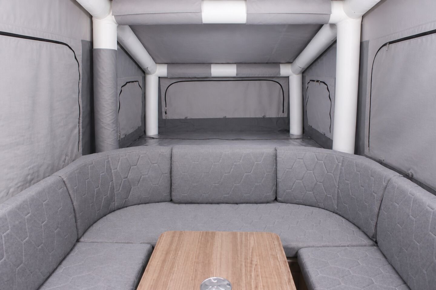 Vehicle, tent body, storage, chassis, interior and towing details 37