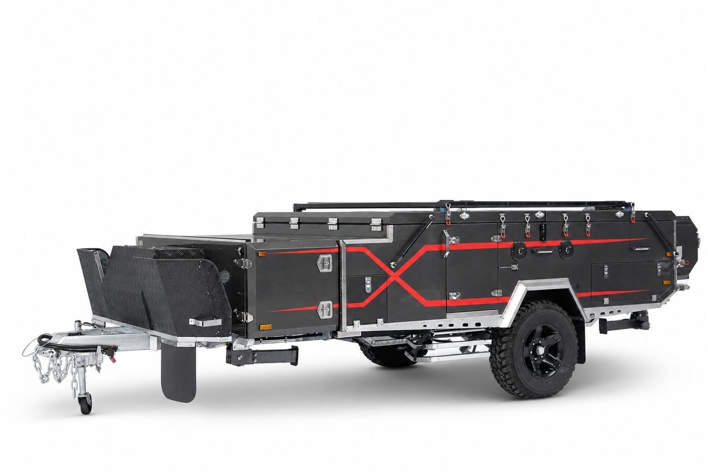 Vehicle, tent body, storage, chassis, interior and towing details 45