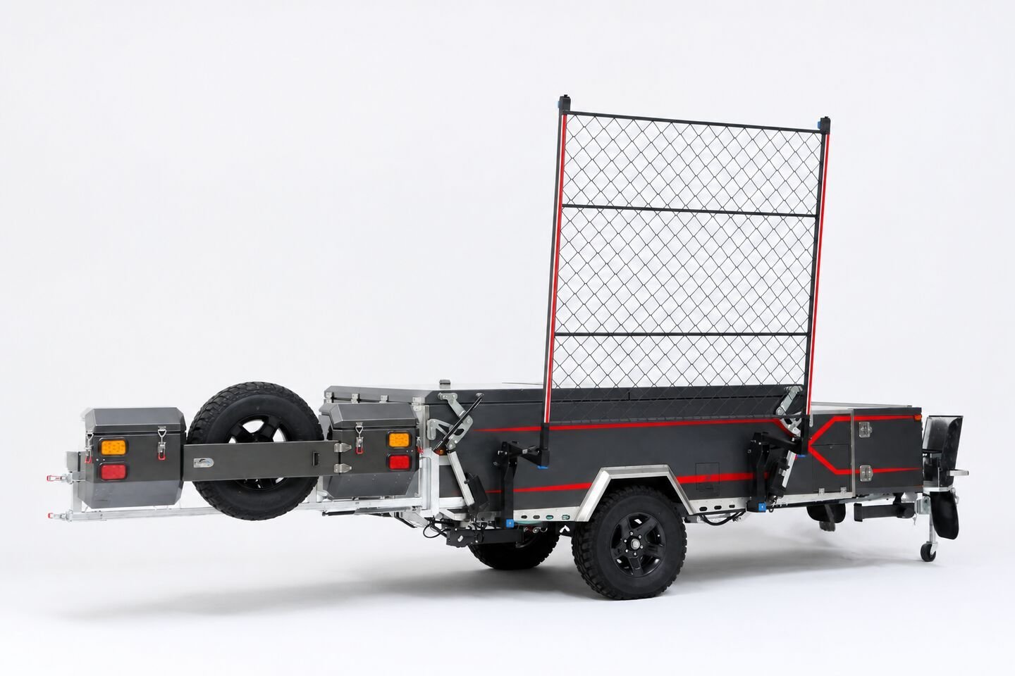 Vehicle, tent body, storage, chassis, interior and towing details 71