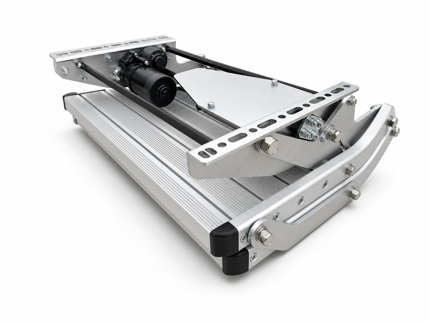 Extended and retracted electric-step details 2