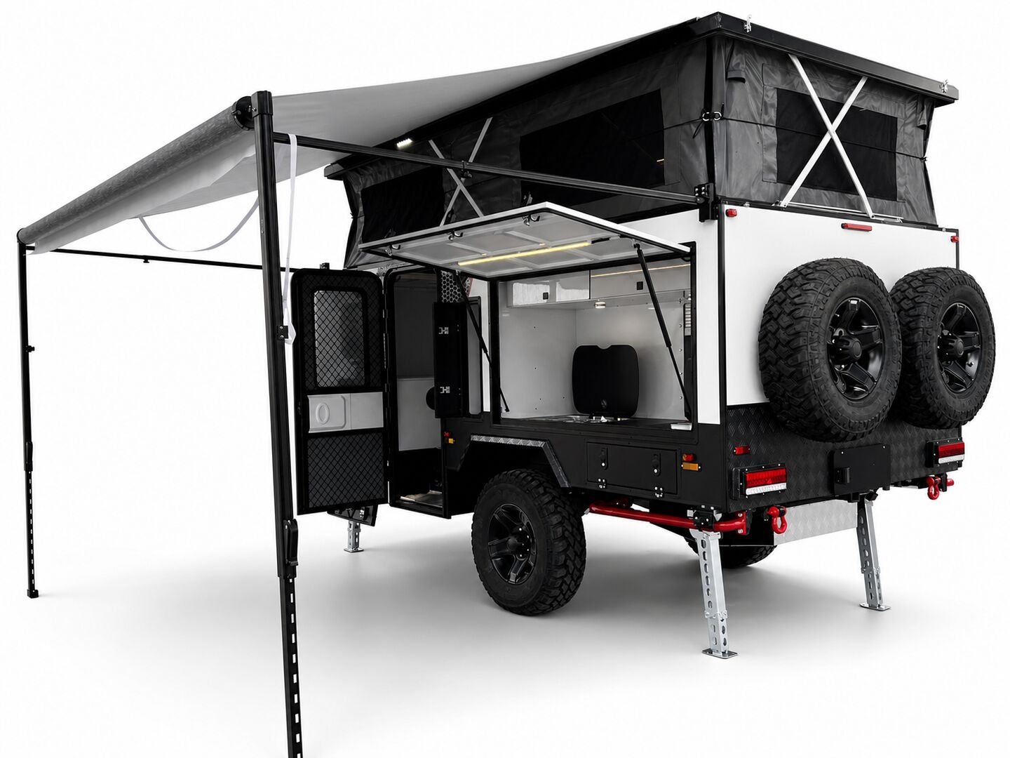 Vehicle, kitchen, storage, chassis and interior details 11
