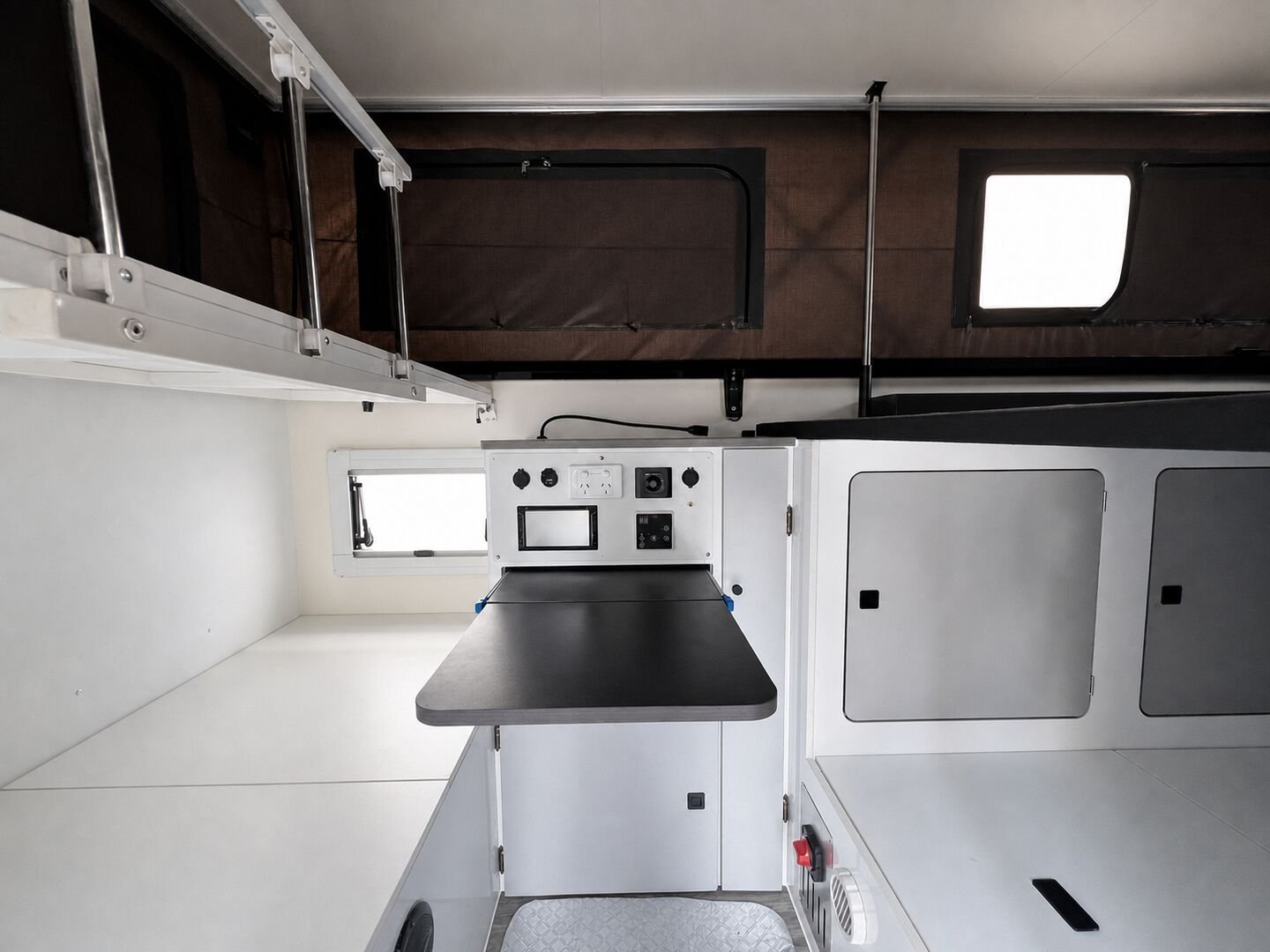 Vehicle, kitchen, storage, chassis and interior details 17