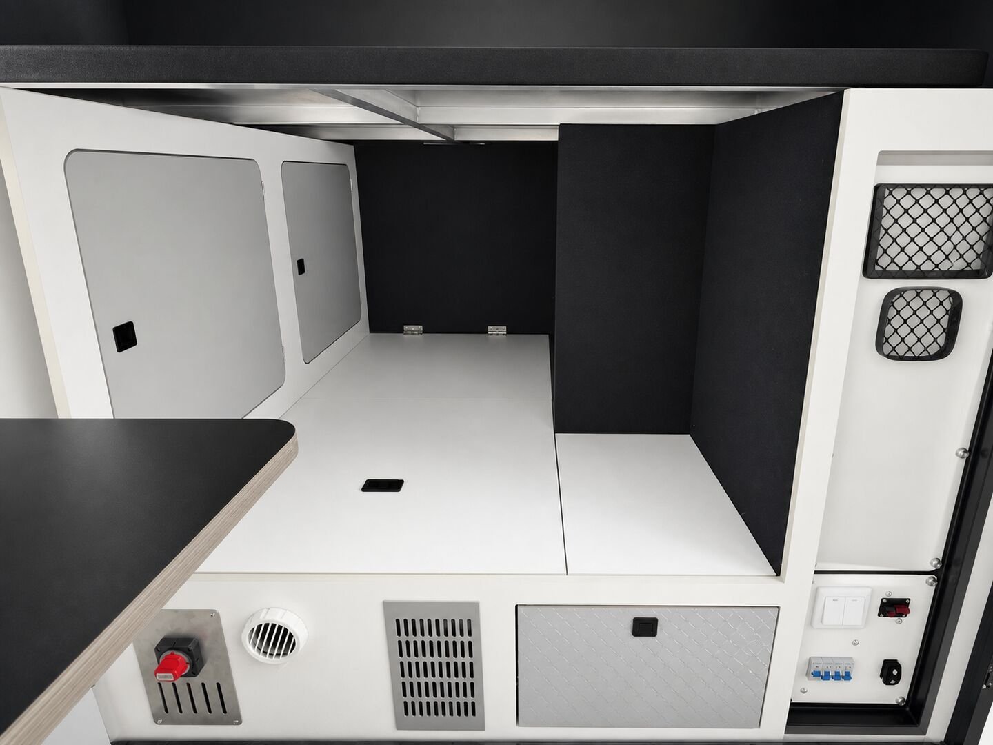 Vehicle, kitchen, storage, chassis and interior details 24