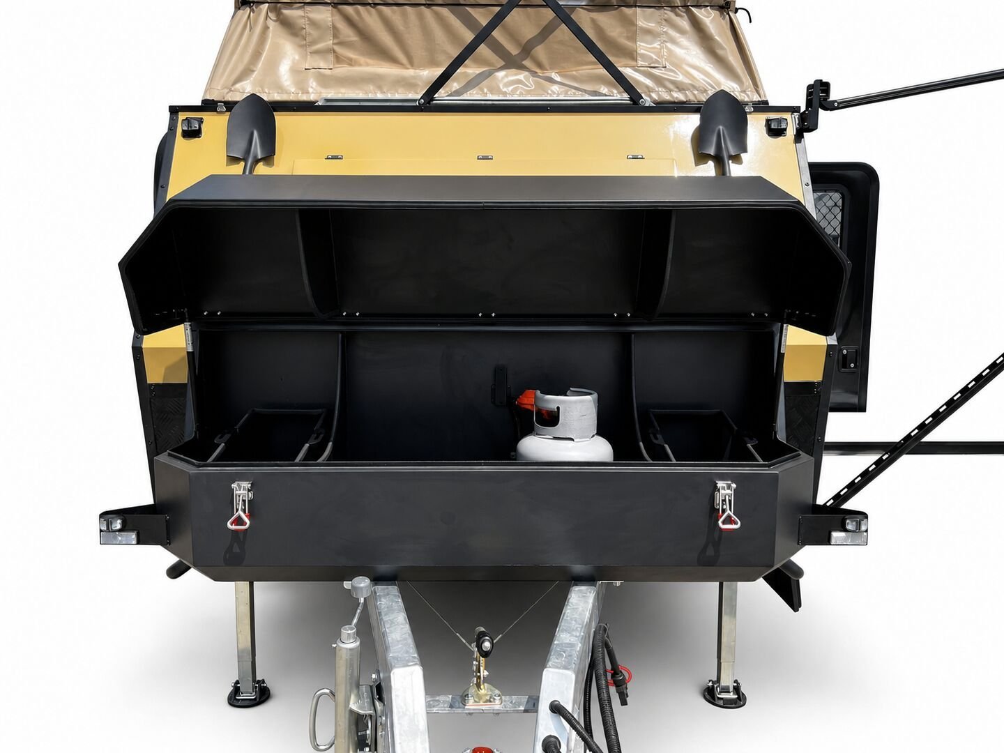 Vehicle, front box, kitchen, water, chassis and interior details 9