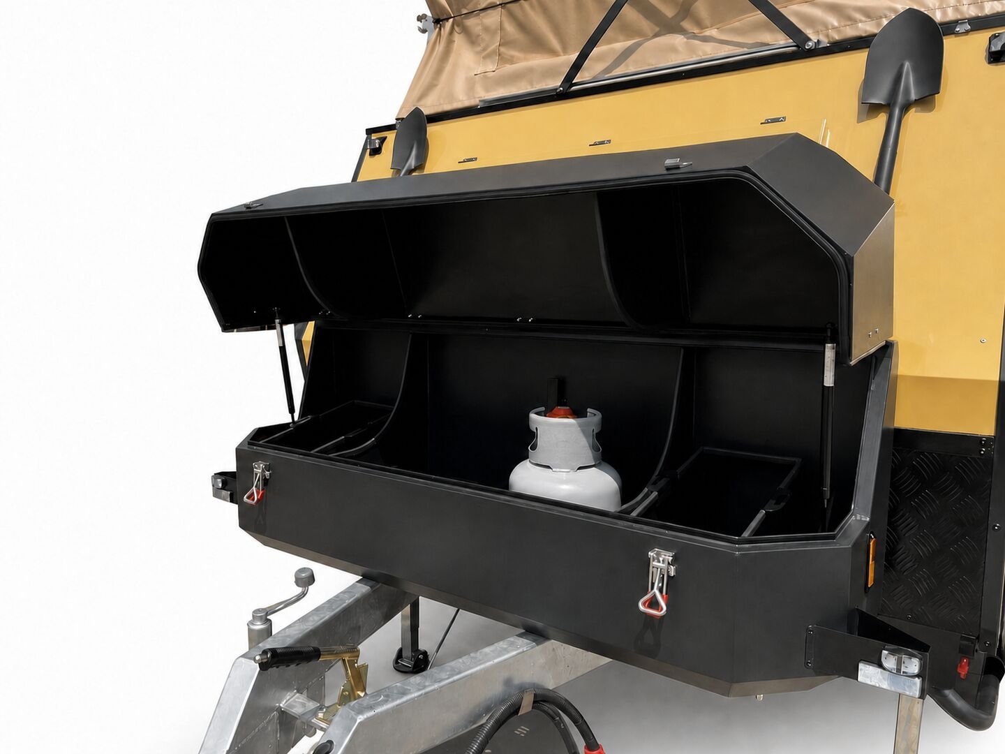 Vehicle, front box, kitchen, water, chassis and interior details 38