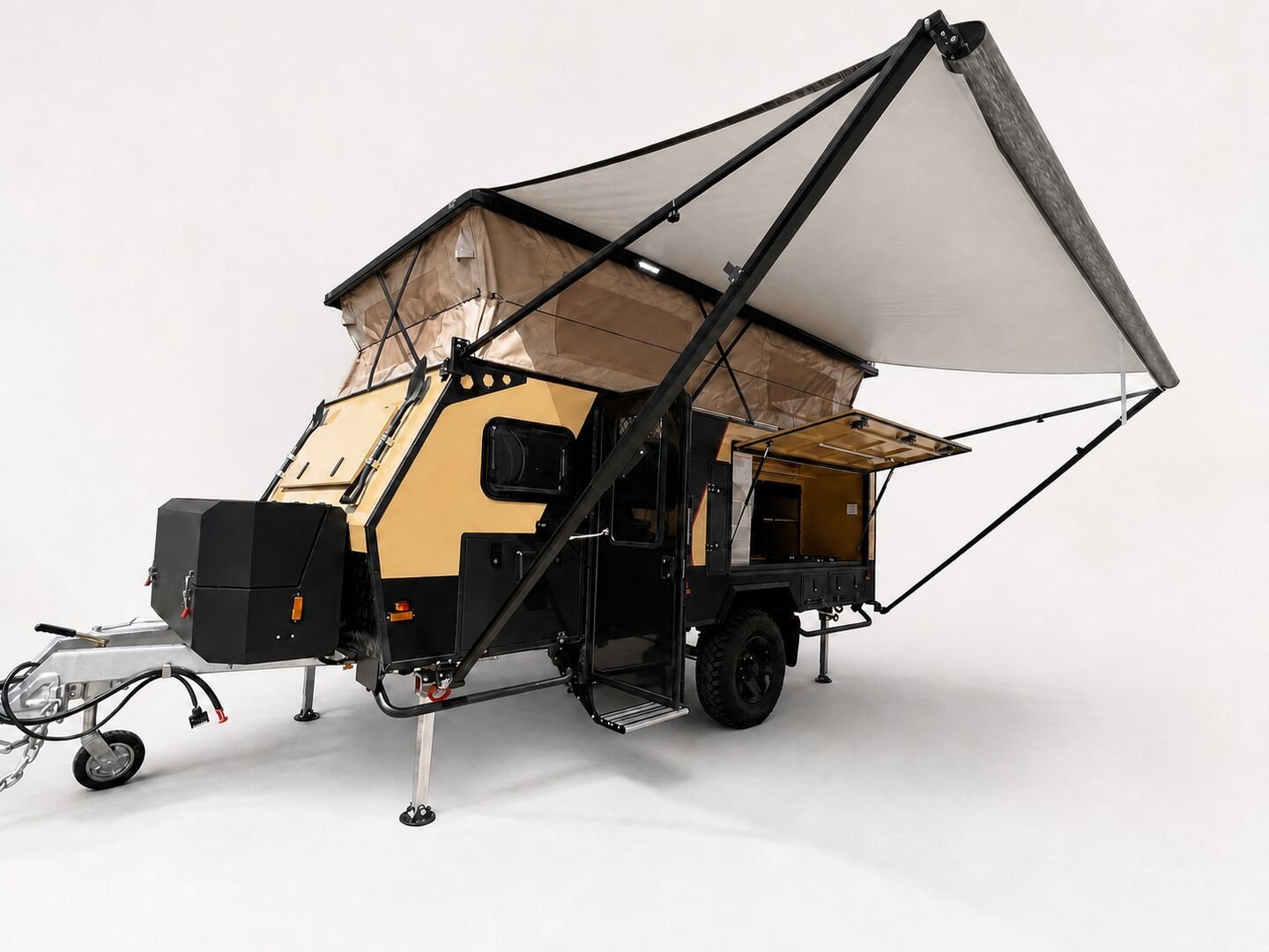 Vehicle, front box, kitchen, water, chassis and interior details 79