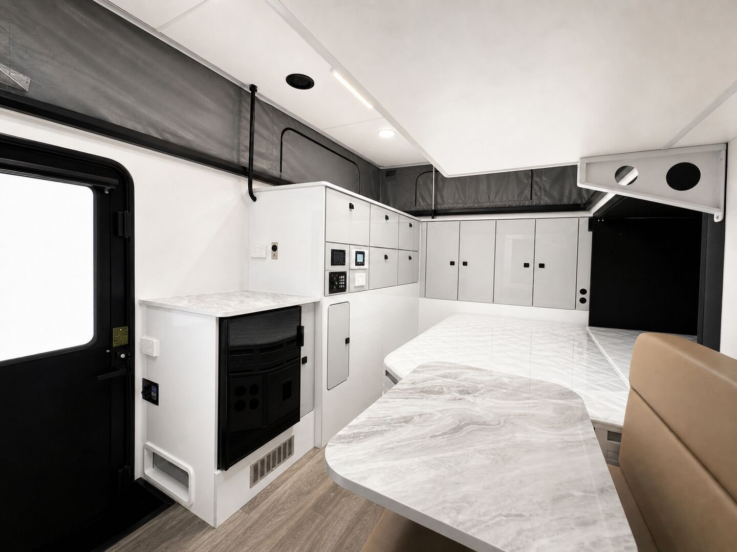 Vehicle, expansion, bathroom, interior and control-system details 28