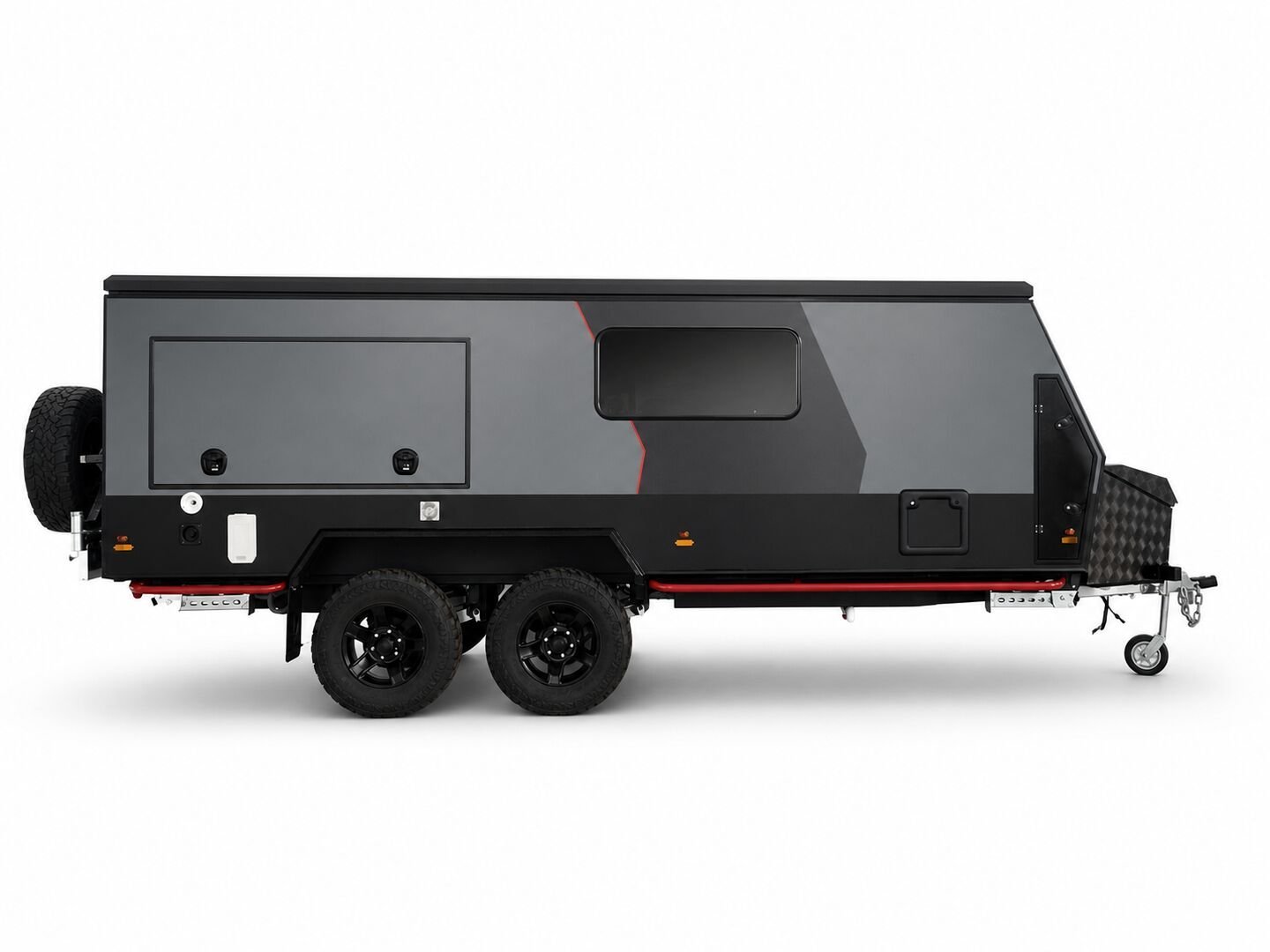 Vehicle, exterior kitchen, spare tyres, interior and control-system details 8