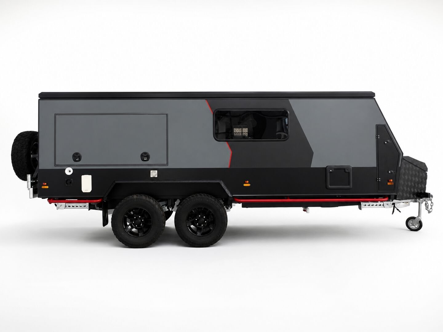 Vehicle, exterior kitchen, spare tyres, interior and control-system details 28