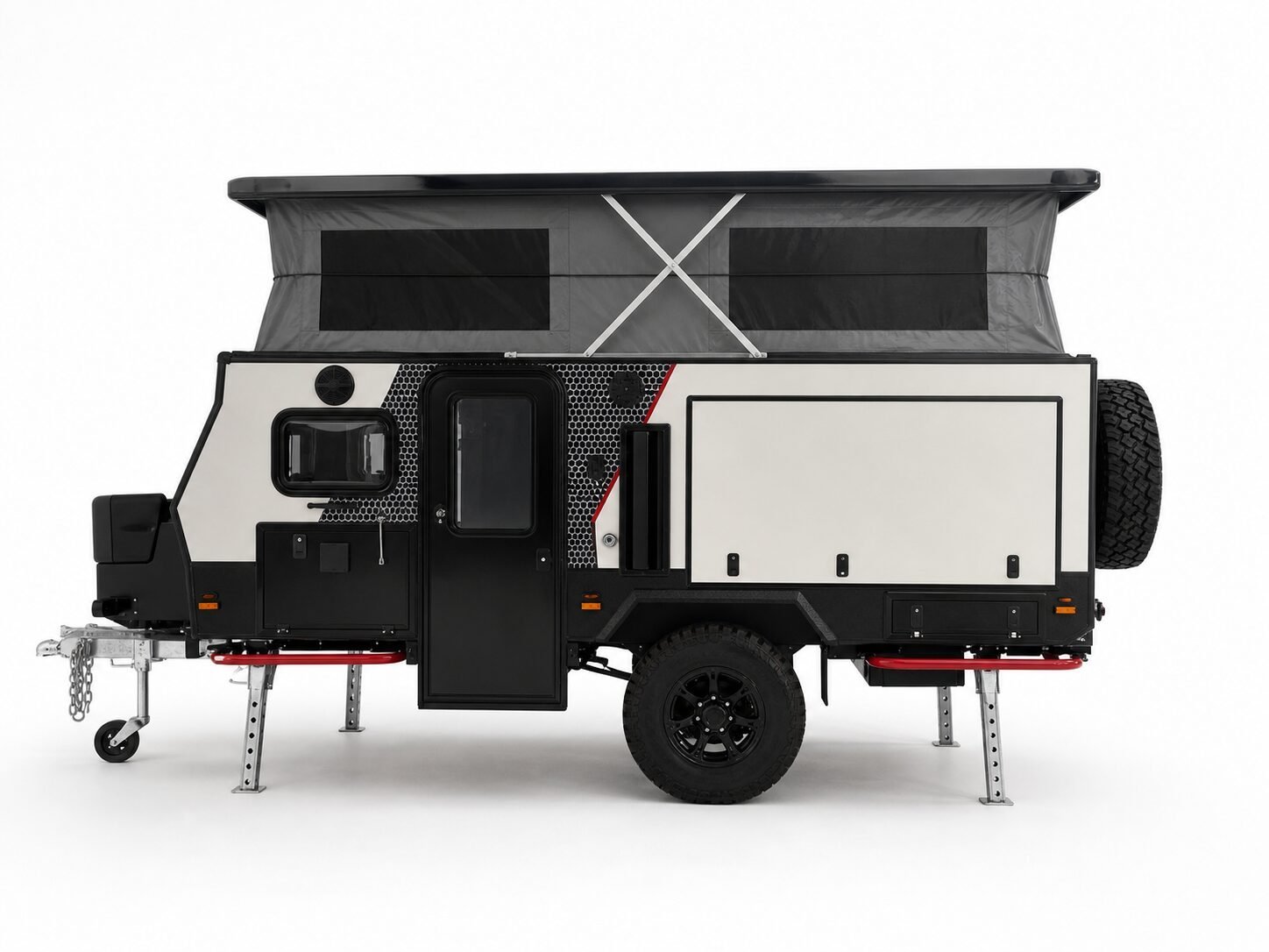 12 foot hybrid caravan opposite side view