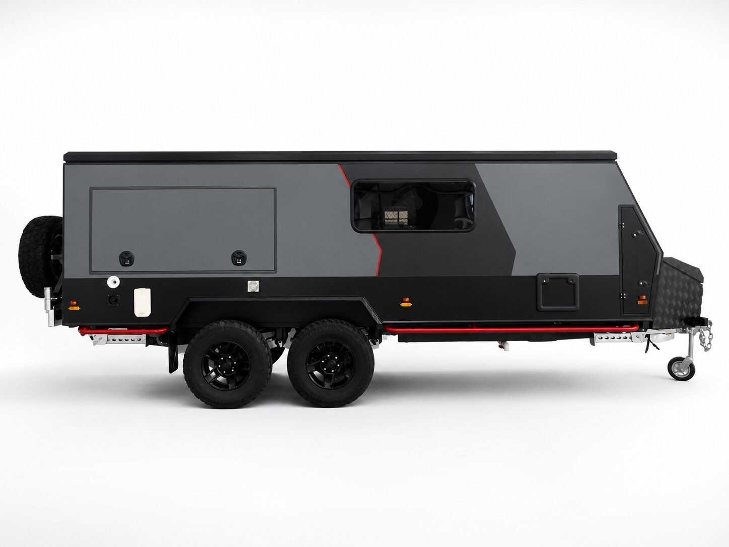 17 foot hybrid caravan closed opposite-side profile
